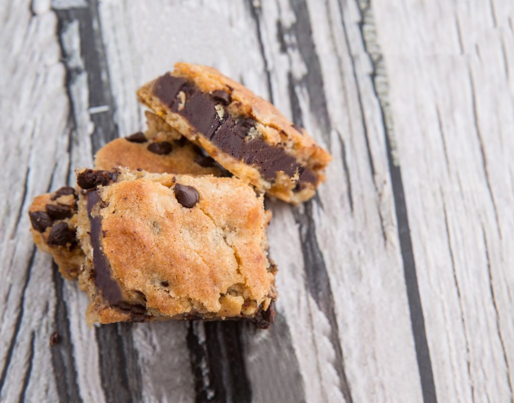 Chocolate Chip Cookie Fudge Bars